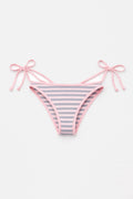 MAISIE BIKINI BOTTOM IN SOFT PINK STRIPES