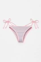 MAISIE BIKINI BOTTOM IN SOFT PINK STRIPES