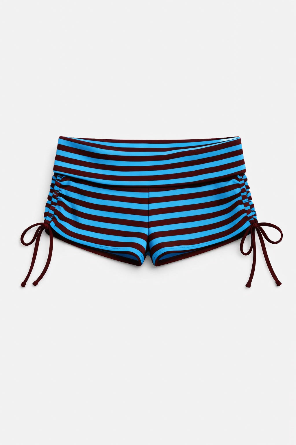 BLAIR FOLD OVER SHORTS IN COASTAL STRIPES