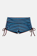 BLAIR FOLD OVER SHORTS IN COASTAL STRIPES
