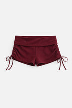 BLAIR FOLD OVER SHORTS IN BERRY